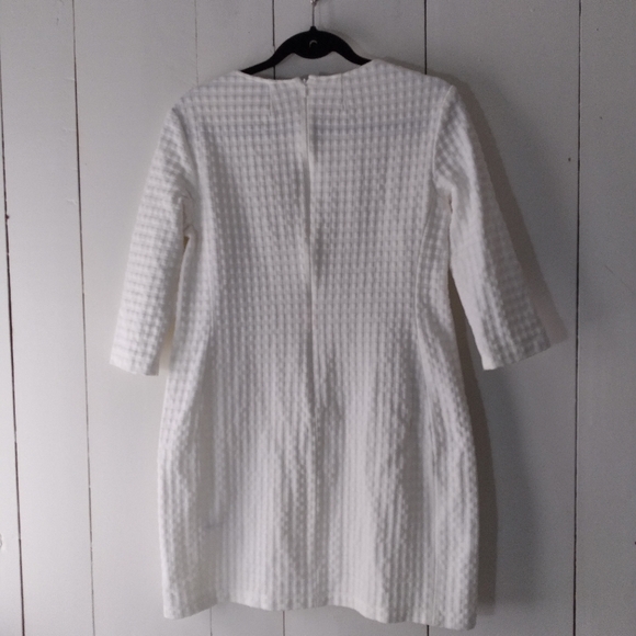 THEORY Mini Shift Dress in White - Picture 4 of 7